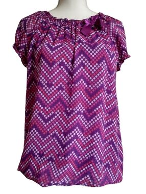 Polka Dot Chevron Top